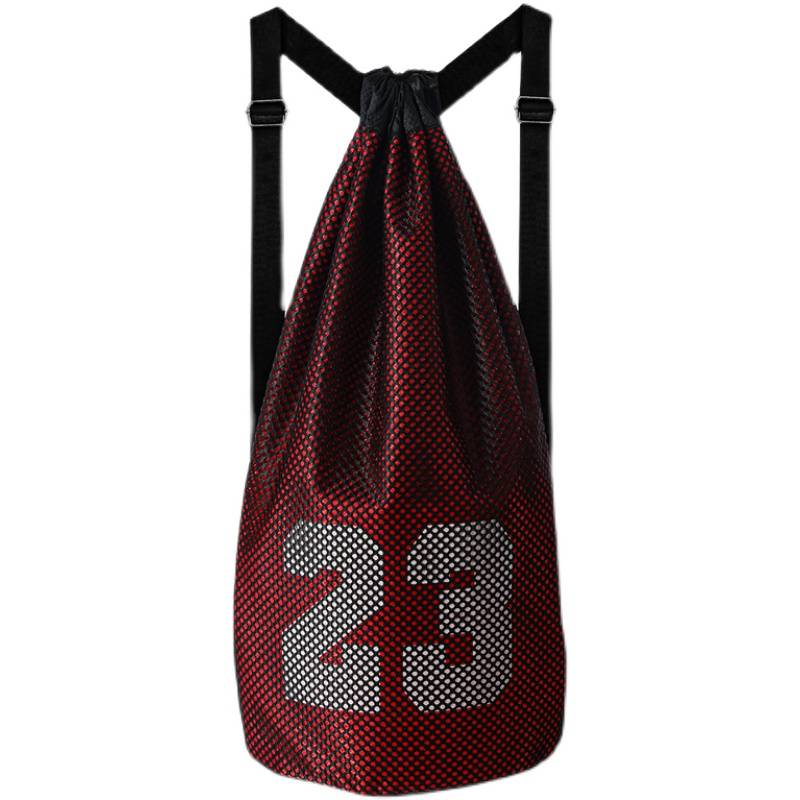 Basketball Net Pocket No. 23 Children's Football drawing bundle with male and female elementary school students training multifunctional back -shoulder storage bag