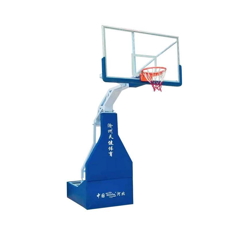 Folding outdoor basketball rack adult basketball rack professional competition training room sports electric manual hydraulic pressure