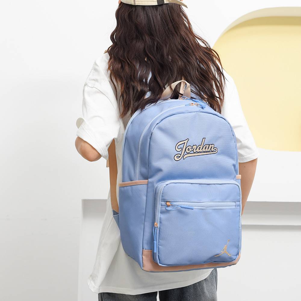 Nike Nike's new men's and women's sports leisure student fashion backpack AJ large -capacity sports American basketball bag