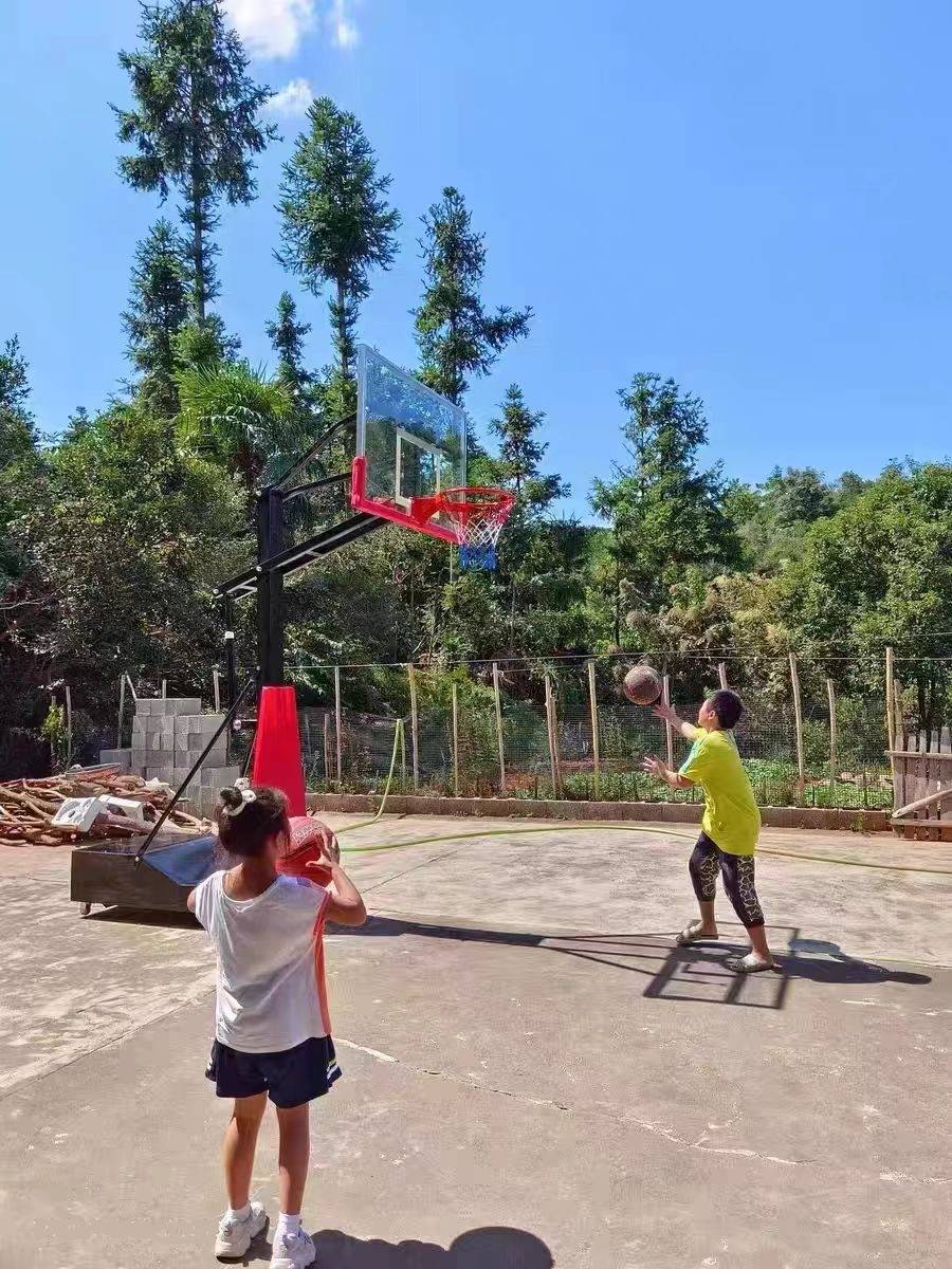 Basketball rack children's indoor hand -shaking lift basketball stand outdoor outdoor basketball rack mobile basketball rack basketball frame