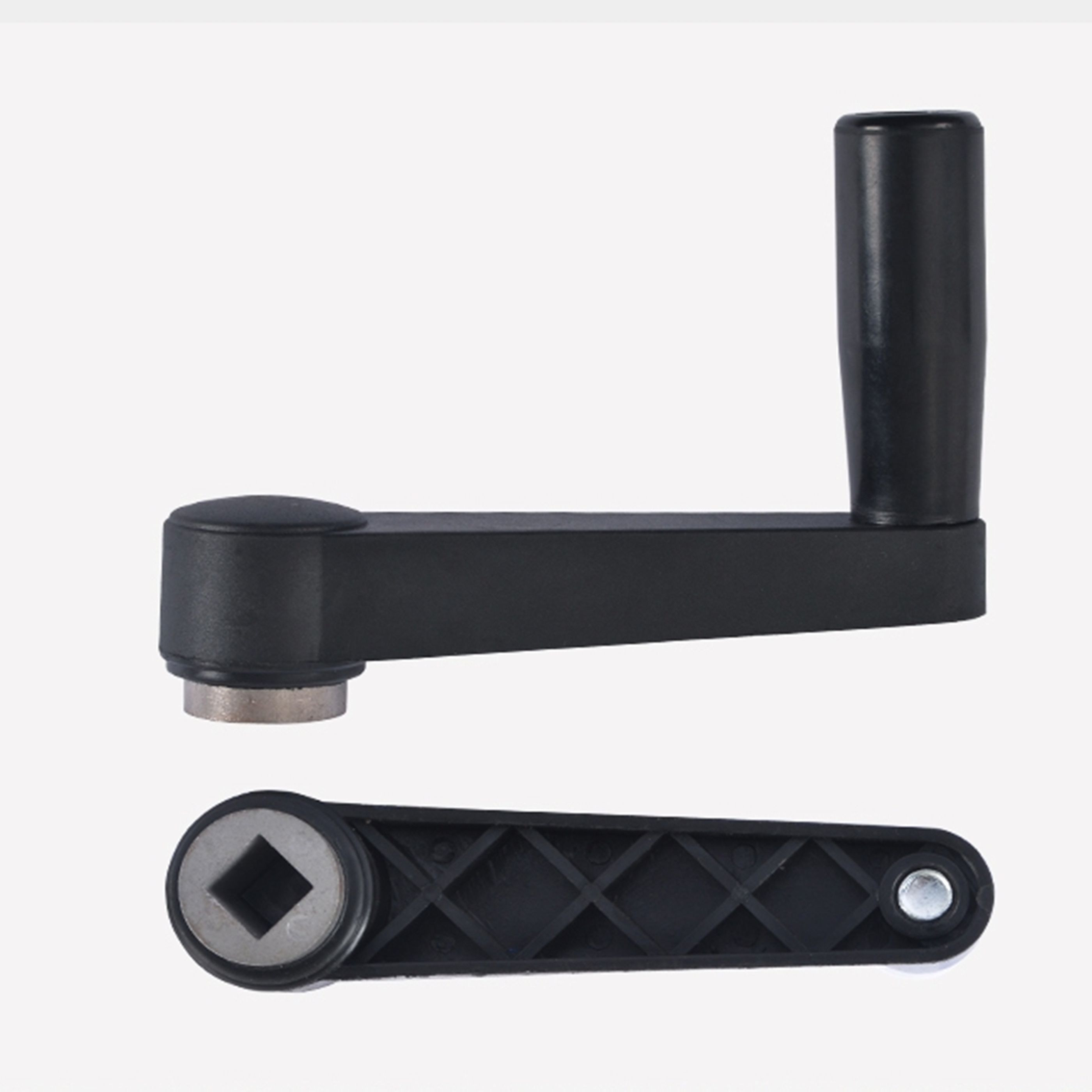 Basketball rack lift down handle