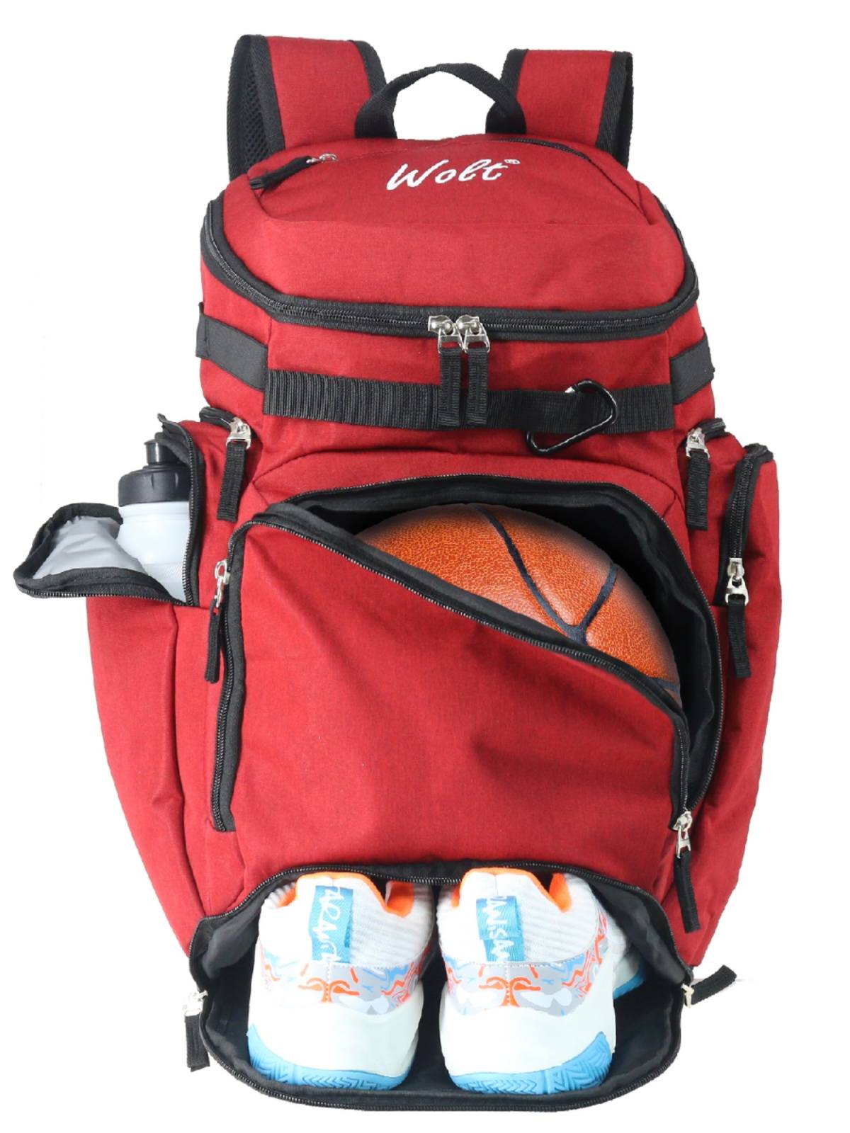 Faculty shoes basketball bag training bag football bag backpack multi -function pairs of wet wet separation separate independent shoe bag wolt