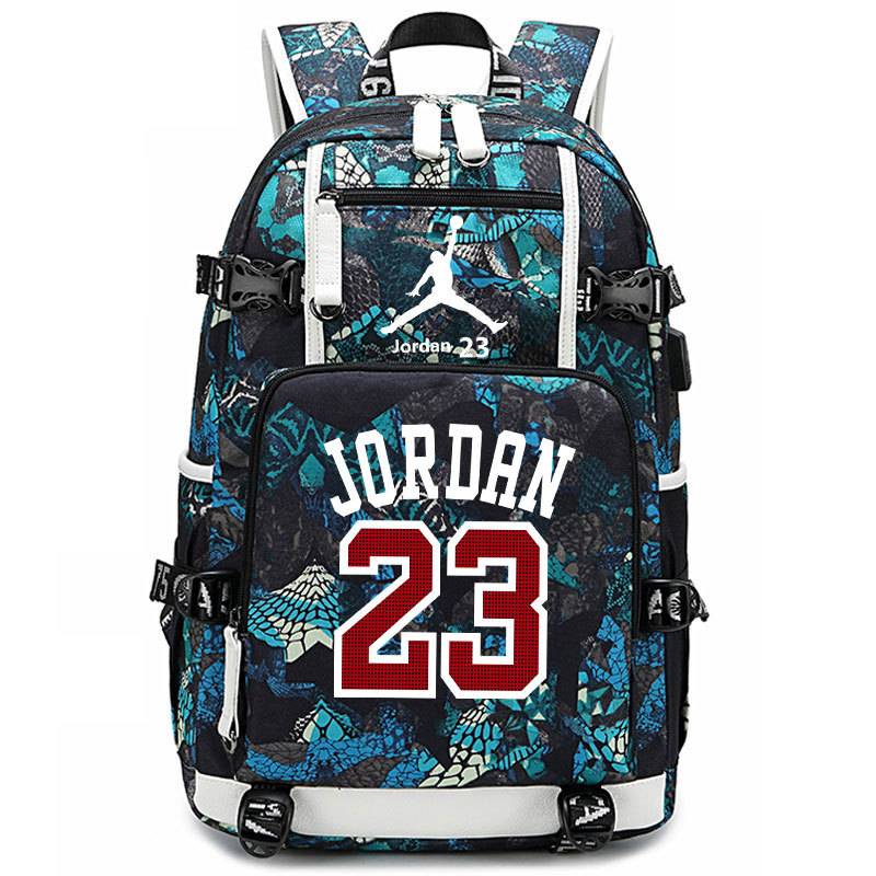 AJ Jordan Lakers Jameski Kobe schoolbag Large -capacity Flying Renmo Backpack Men's and Women Middle School Student Basketball
