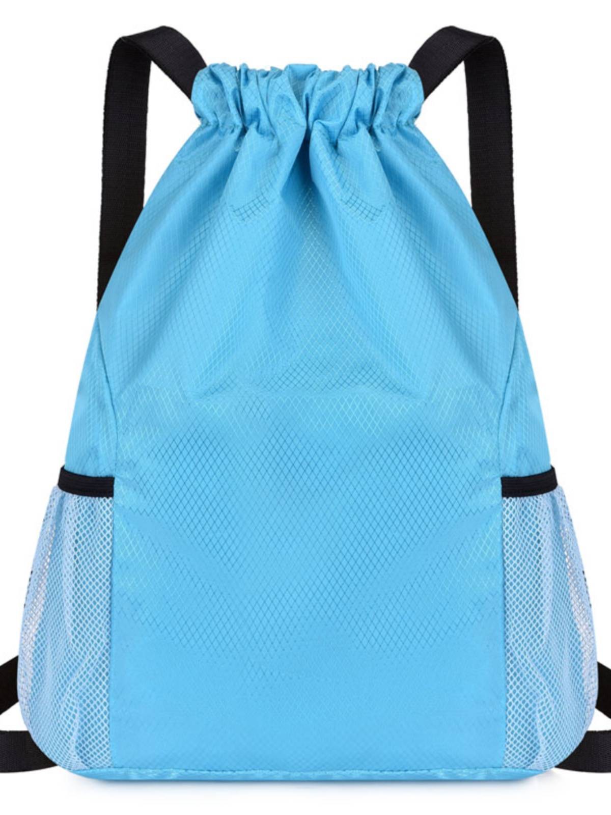 Custom bundle pocket backpack men and women 2023 new simplicity backpack large -capacity drawstring fitness basketball bag