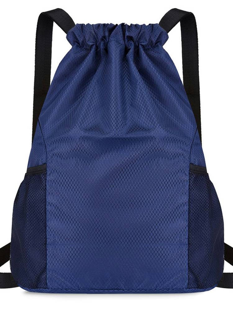 Custom bundle pocket backpack men and women 2023 new simplicity backpack large -capacity drawstring fitness basketball bag