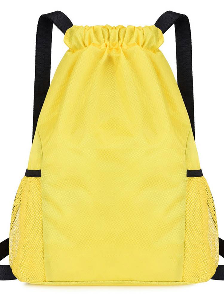 Custom bundle pocket backpack men and women 2023 new simplicity backpack large -capacity drawstring fitness basketball bag