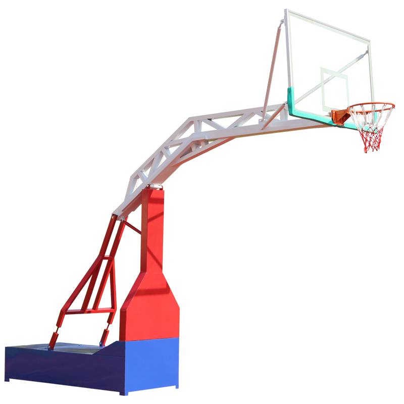Xinjiang adult basketball frame outdoor mobile basketball rack household competition standard youth blue ball frame landing style