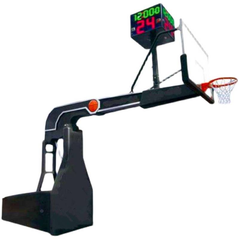 Indoor professional manual electric remote control hydraulic basketball stand outdoor adult standard competition mobile lifting basketball rack