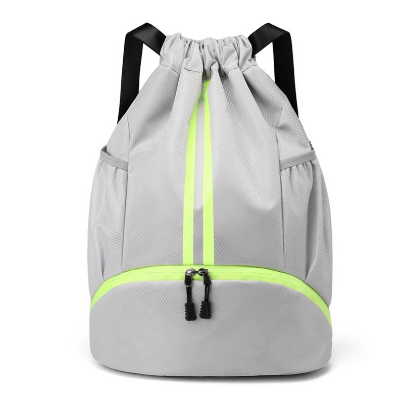 Basketball bag training backpack large -shoulder large -capacity ball bag men's fitness bag travel bag drawing rope swimming bag dry and wet points