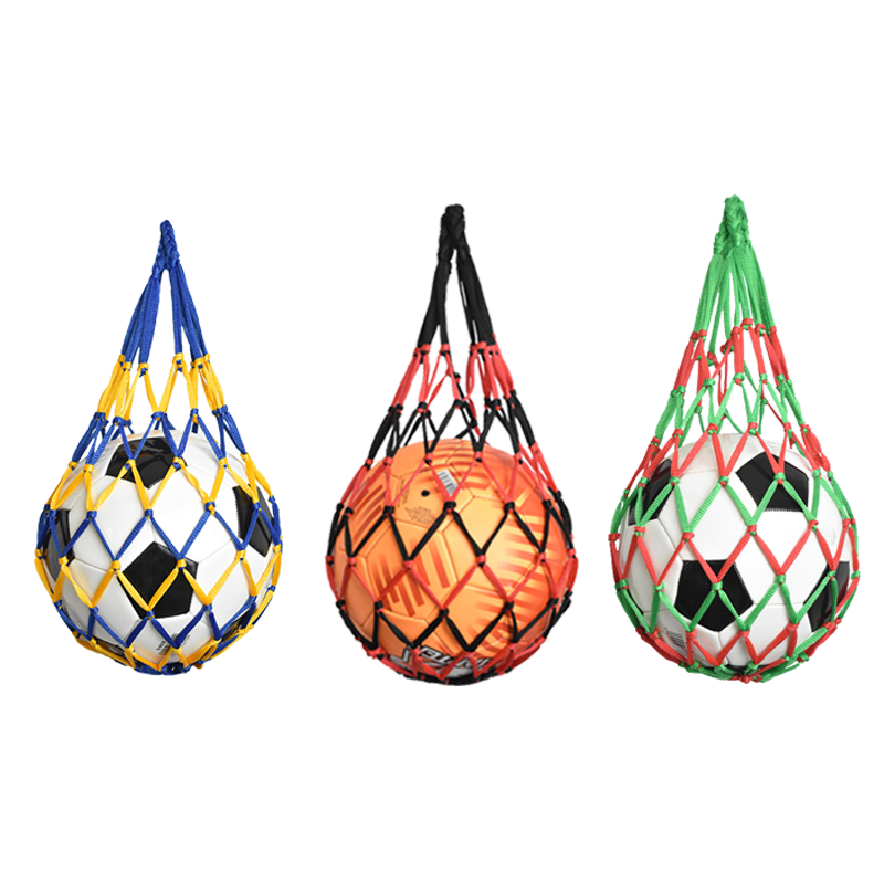 Bold basketball net pocket basketball net bag hand -to -hand sports children's children students large -capacity volleyball football storage bag