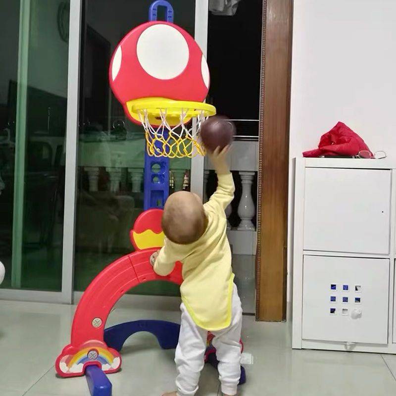 Children's basketball rack room can be lifted and settled home shooting frame toy, children throw basketball rack toy boys clearance