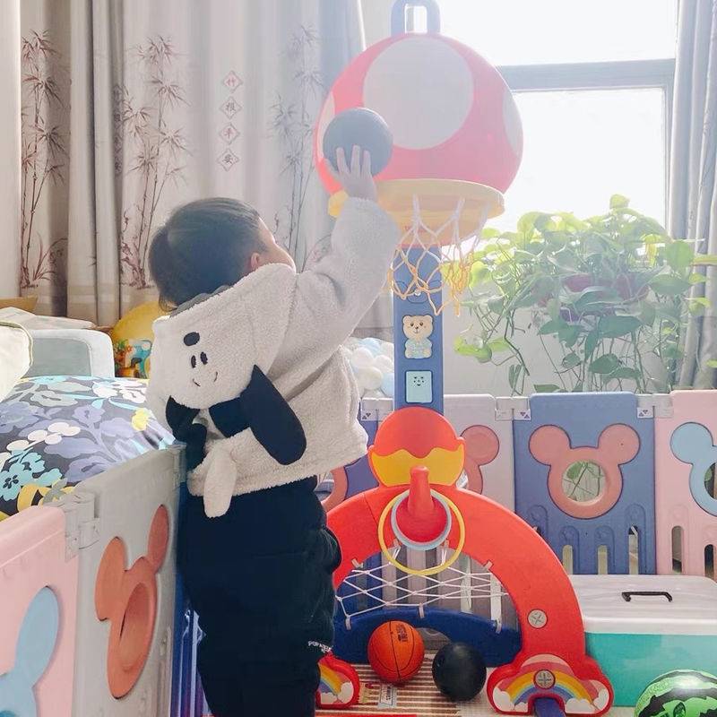 Children's basketball rack room can be lifted and settled home shooting frame toy, children throw basketball rack toy boys clearance