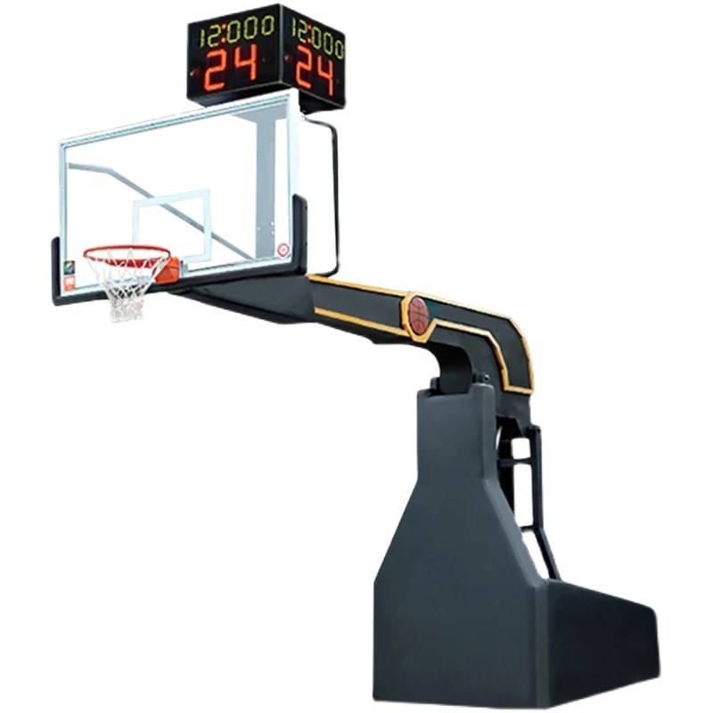 Outdoor basketball rack simple professional manual electric remote control hydraulic room adult standard competition mobile lifting