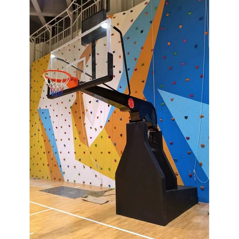 The ball rack mobile lifting the bulk room indoor outdoor adult standard professional manual electric hydraulic basketball frame imitation hydraulic pressure