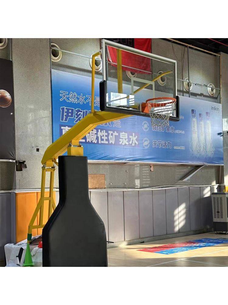 high -end luxury indoor outdoor standard professional competition adult mobile electric hydraulic lifting basketball rack