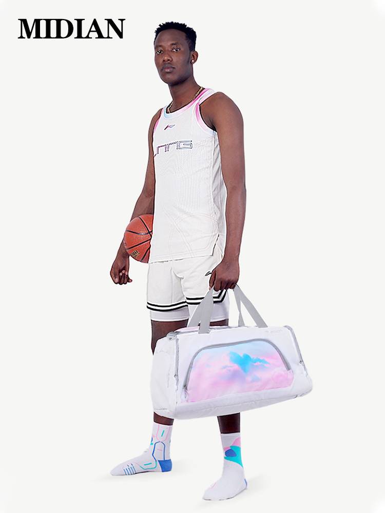A big-capacity gym pack with dry and wet-separated marshmallow slurry male training double shoulder packs