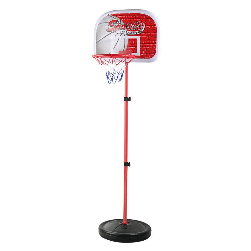 Children's basketball racks can be lifted and adjusted, indoor shooting frame, home landing can move wall -mounted tennis toys