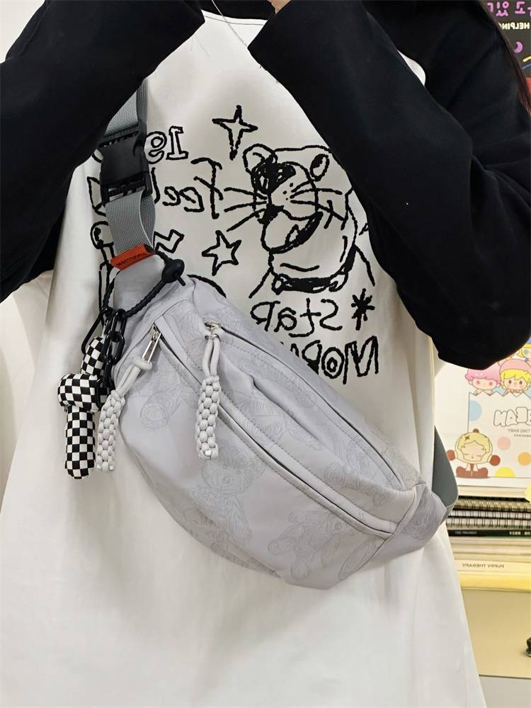 korean ins cute pecs bag for girls and girls and slashy troupe for students