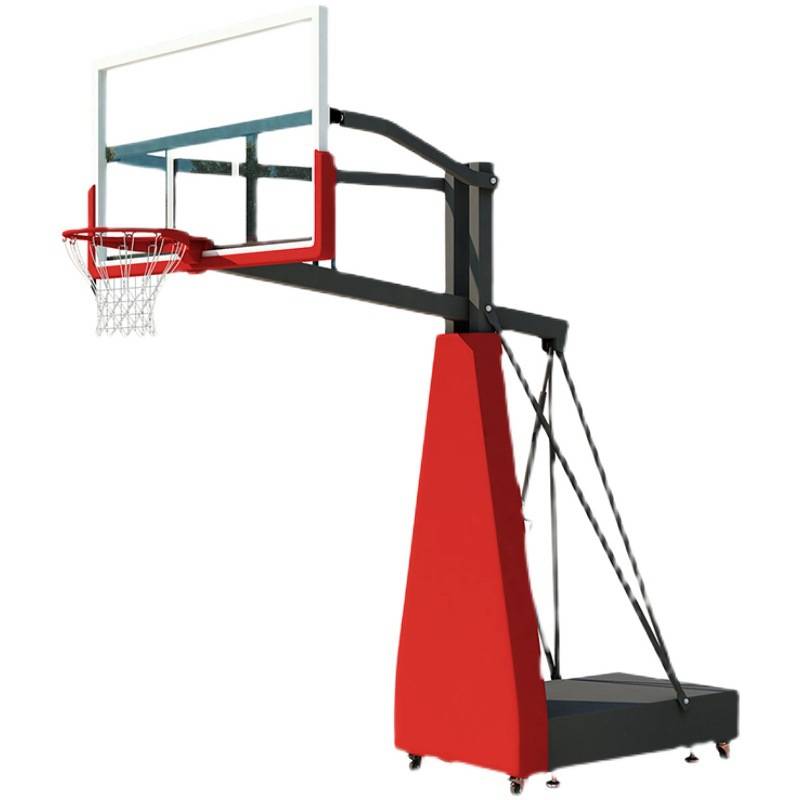 Adult standard Outdoor sports children's home mobile basketball rack outdoor adult basketball boxes can be lifted to blue ball rack