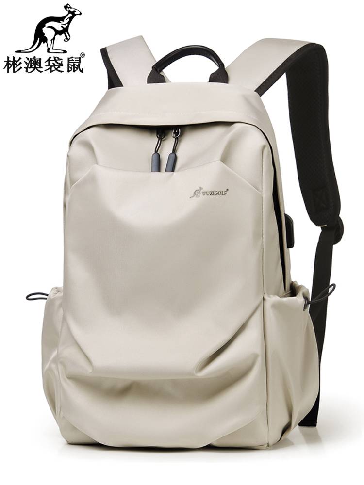 Bin'ao Kangaroo Large -capacity Backpack Ladies Waterproof Student Schoolbags Senate Fashion Computer Bag Travel Men