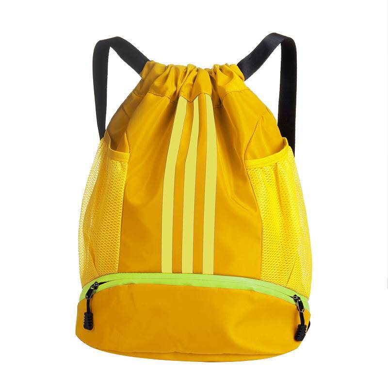 Three bars to pocket pocket pumping basketball bags on both shoulders to storage fitness men's and women's sports training bag students football equipment bag