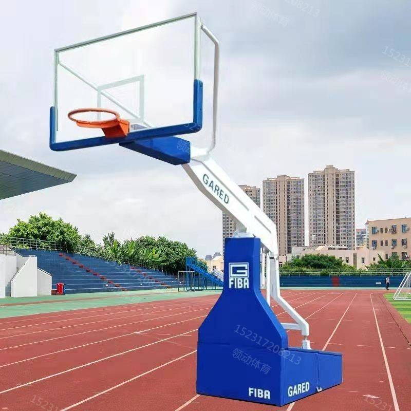 Luxury electric hydraulic lifting basketball rack has no 24 seconds
