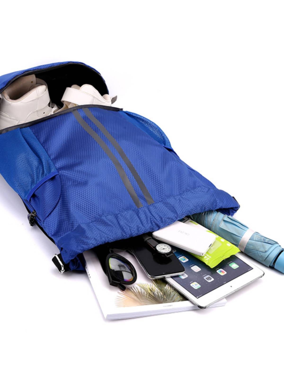 Basketball bag swimming bag dry and wet separation storage bag sports backpack training fitness bundle mouth drawing rope twofan bag