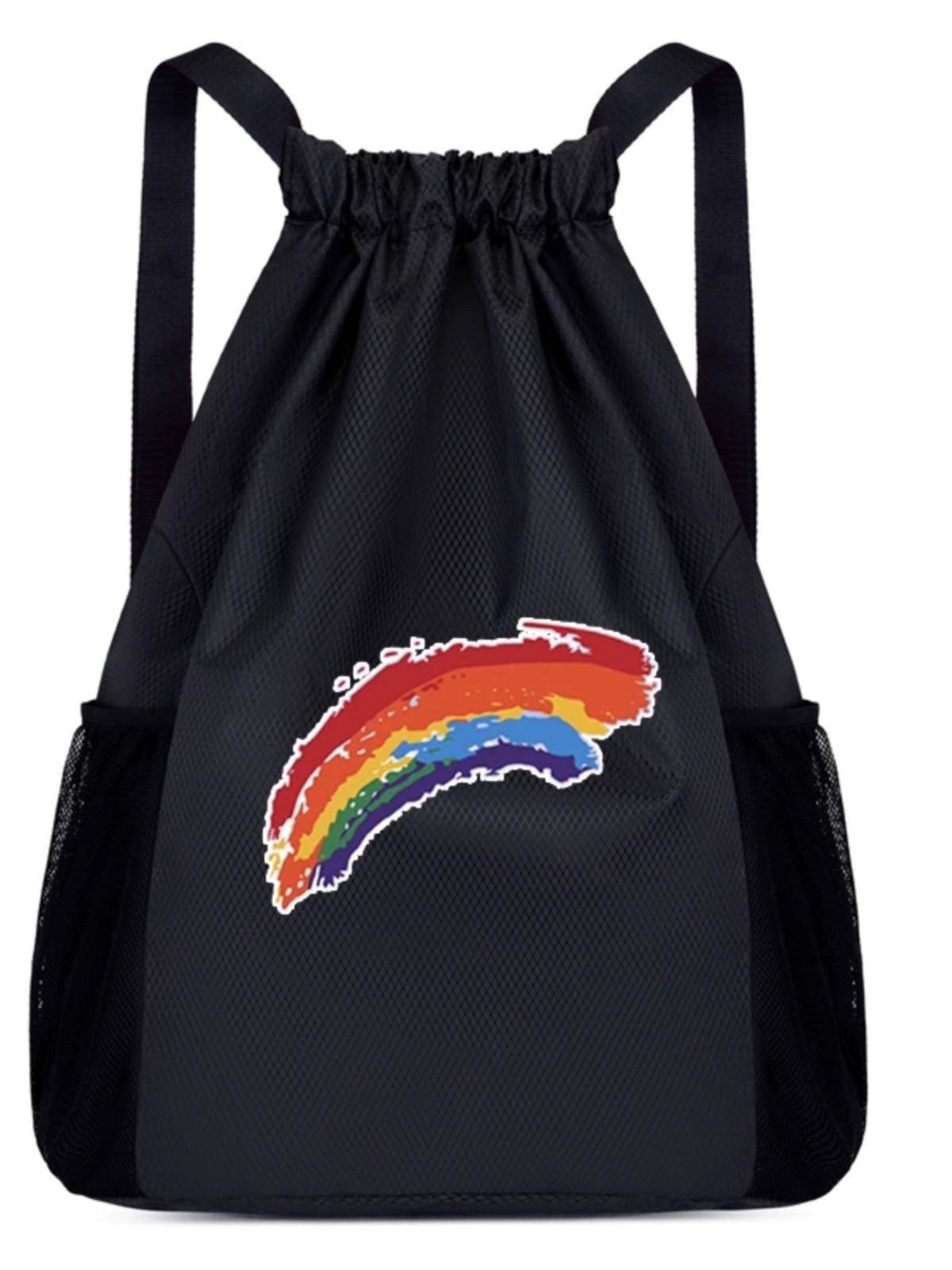 Pumping rope beam backpack Basket Basket Custom Print LOGO Oxford Pumping Strip Bid Tutoring Course Bag Men and Women Customized