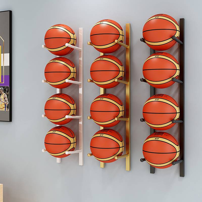 Basketball storage rack wall hanging football volleyball display rack basketball box supermarket kindergarten school multi -layer ball frame