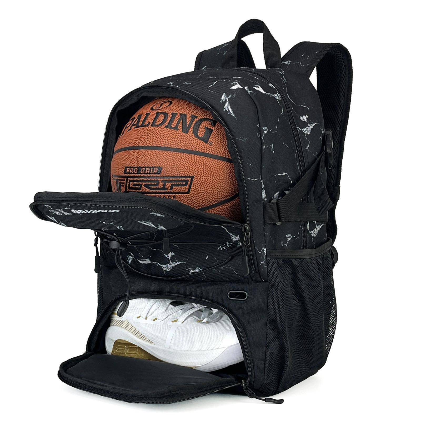 Export cross -border basketball backpack volleyball training backpack men and girls football shoes storage outdoor large capacity