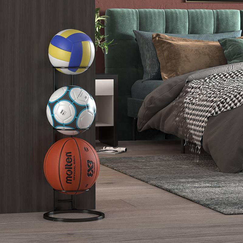 Simple household indoor children's basketball storage racks Played racks Kindergarten Balls Put the ball to storage basket