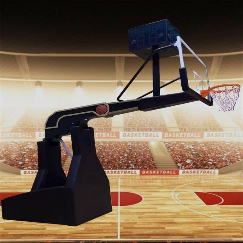 Electric hydraulic lift manual standard basketball rack adult outdoor mobile home indoor and outdoor professional competition