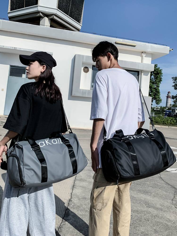 Large -capacity messenger bag Men's tourist bag luggage bag backpack dry wet wet sports fitness short travel bag female