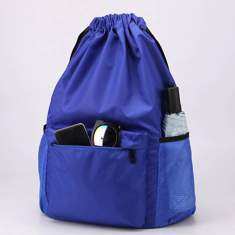 Custom bundle pocket Pumping backpack simple backpack dry wet separation sports pack waterproof fitness storage basketball bag
