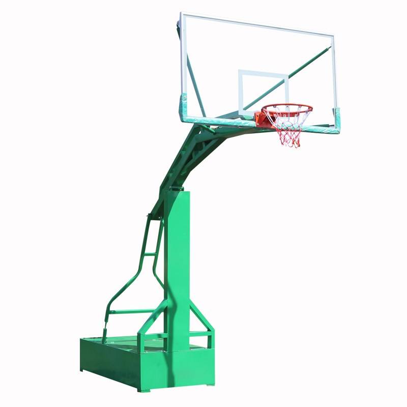 National standard adult outdoor basketball rack mobile basketball rack outdoor basketball rack household adult training lifting blue ball rack