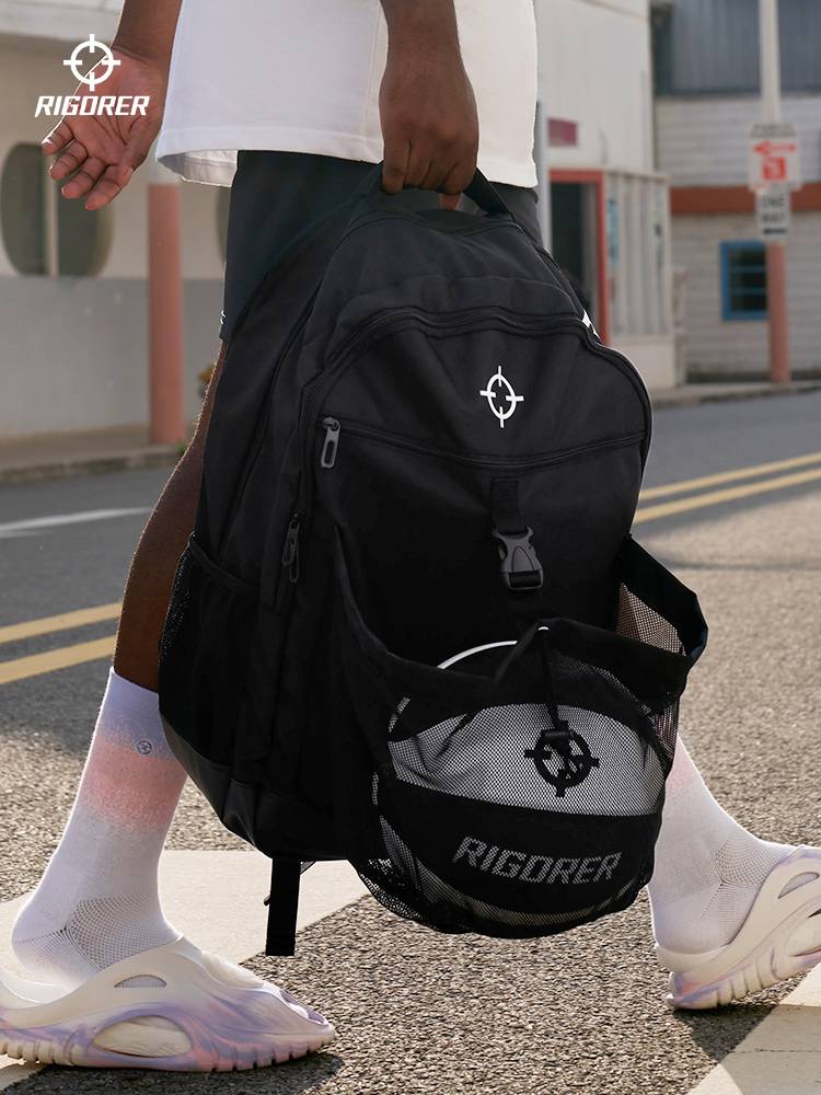 Persistent basketball bag polygenal multi -function training bag sports backpack waterproof net pocket large -capacity football bag