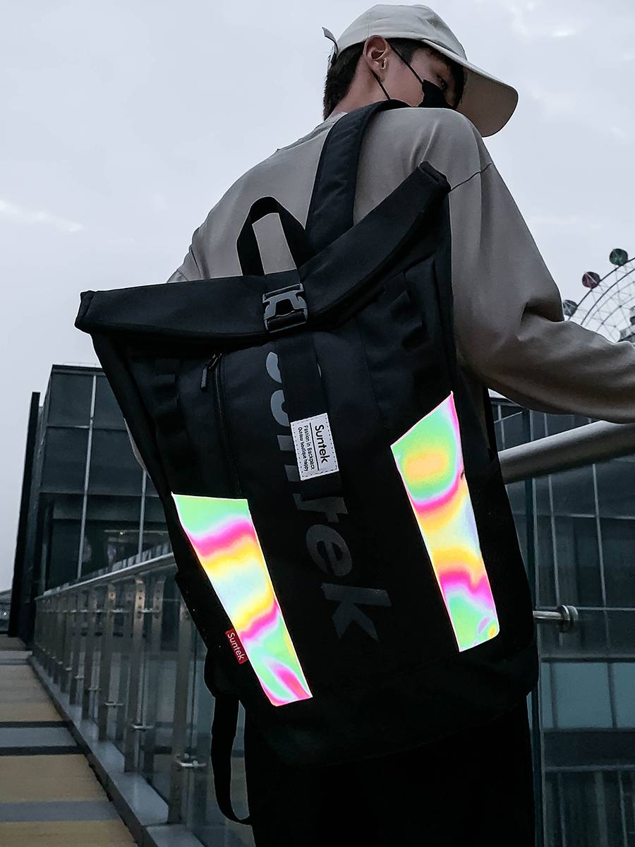 Schoolbag Men's College Students Fashion Trend Works Personality Large -capacity Men's Backpack Men's Tide Sports Backpack Woman