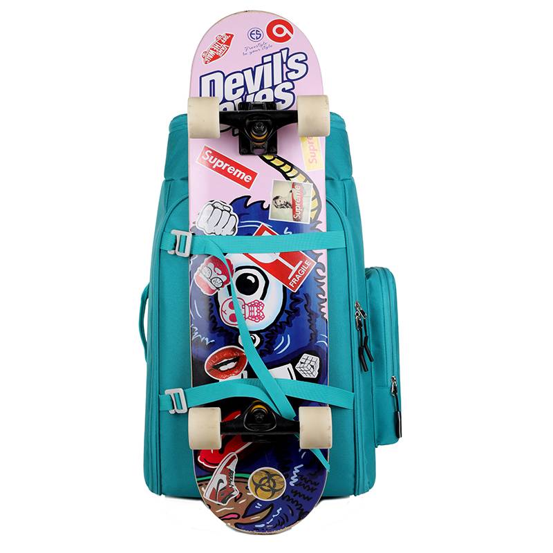 Green on skateboard