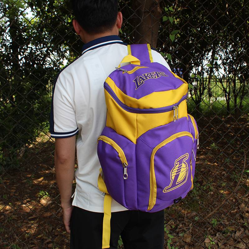 Lakers Backpack Men's Science No. 24 James No. 23 Bag Girls Large Capacity Primary and Middle School Student Basketball Backpack