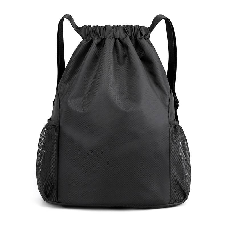Men and women light shoulders pumping rope bag large -capacity basketball bag pocket sports training bag fitness bag printing logo