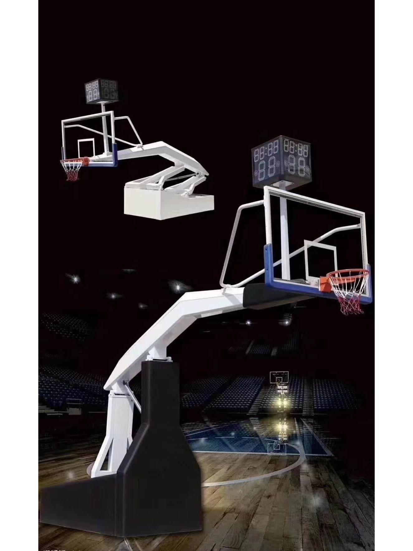Indoor professional manual electric remote control basketball outdoor adult standard competition mobile folding lift basketball basket