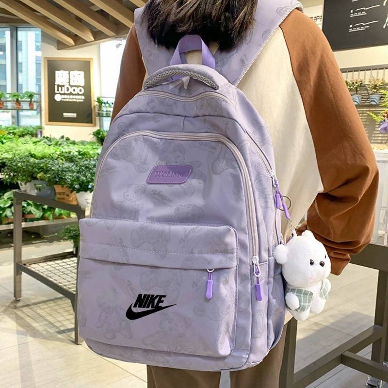 Nike Nike Plapium Men's Computer Backpack for Junior High School Student School Bag Female Outdoor Sports Travel Bag