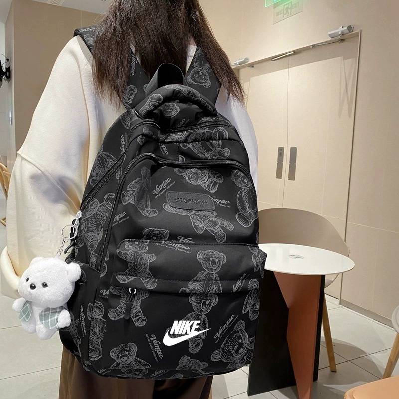 Nike Nike Plapium Men's Computer Backpack for Junior High School Student School Bag Female Outdoor Sports Travel Bag