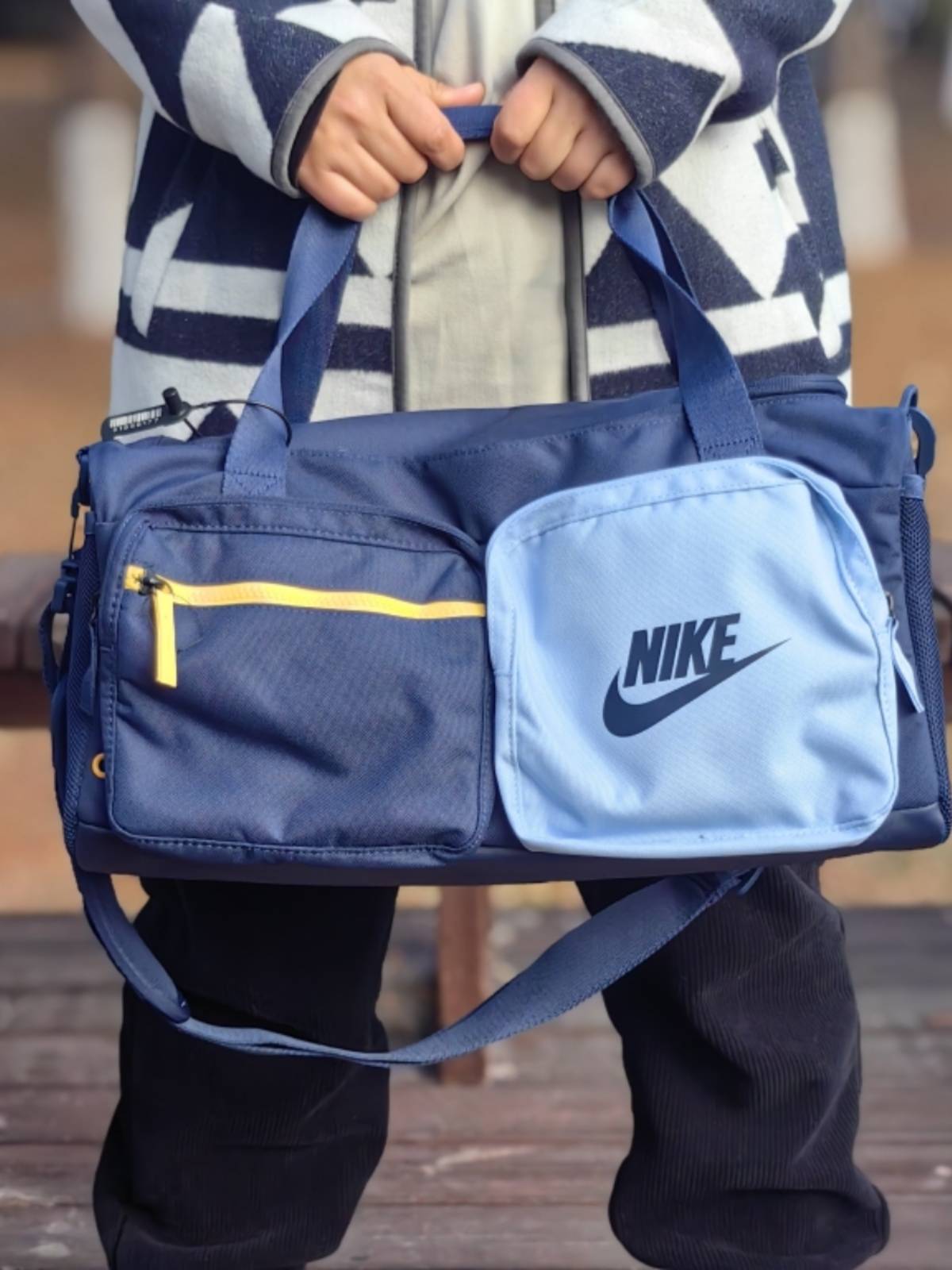 Nike Nike fitness bag men's and women's shoulder-shoulder bag sports bag men's and women BA6169-410-077