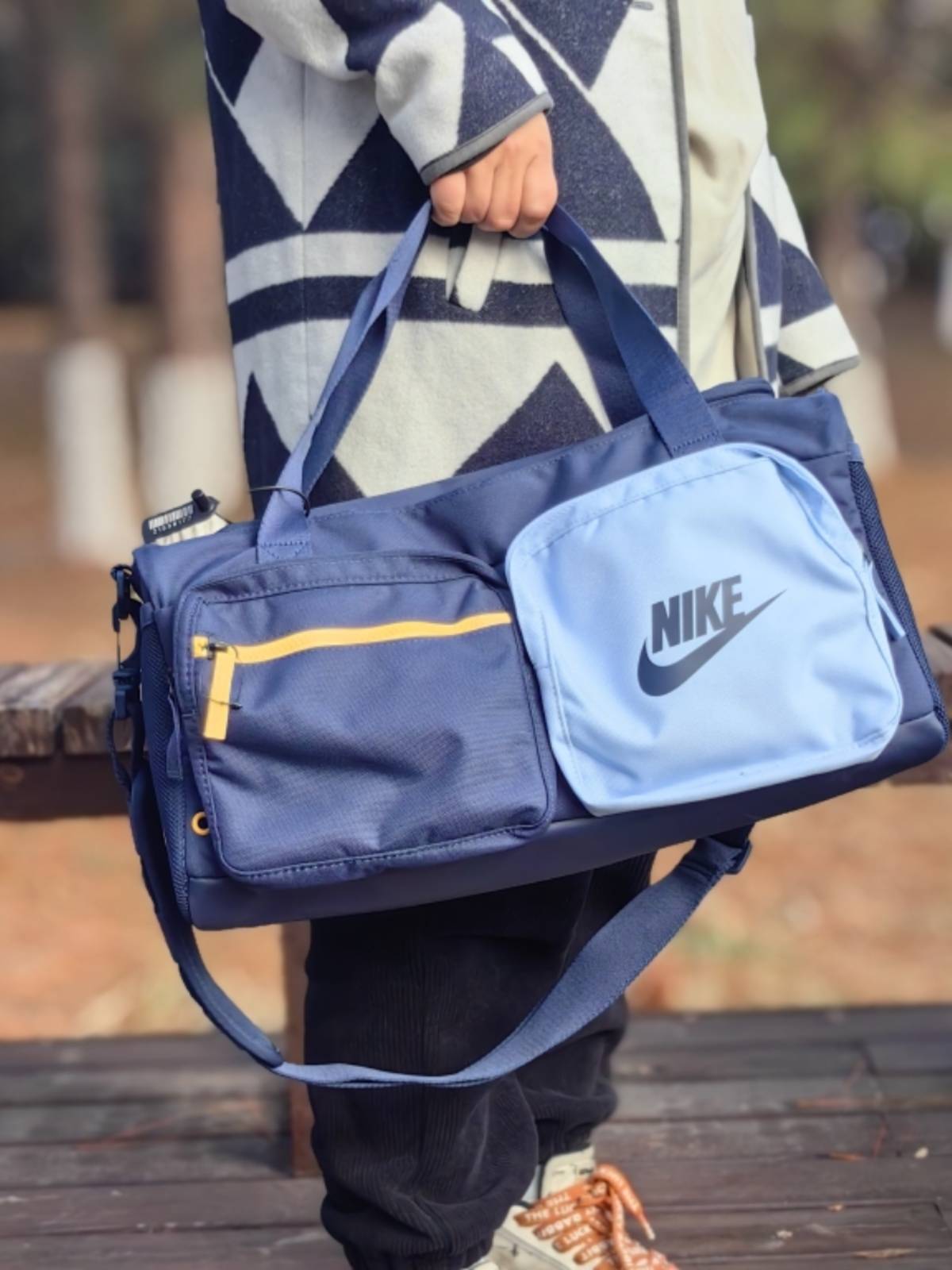 Nike Nike fitness bag men's and women's shoulder-shoulder bag sports bag men's and women BA6169-410-077