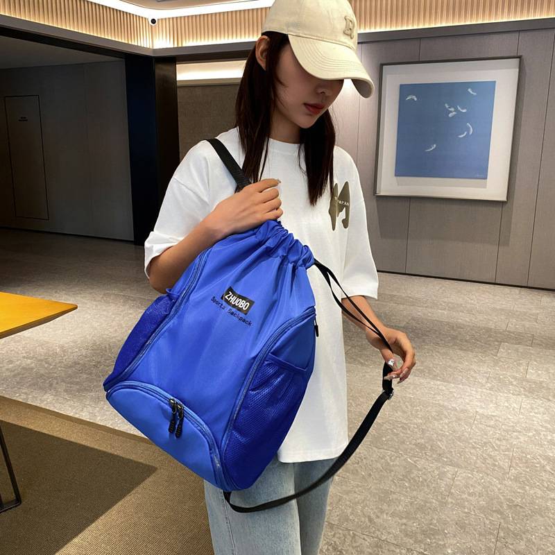 Basketball football bag new sports pumping rope bag women's casual travel simple storage bag men's shoe and top