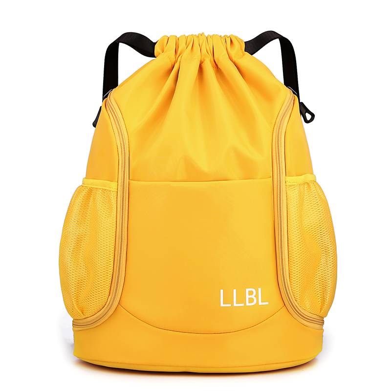 Customized travel backpack Large -capacity sports fitness bag drawing drawing bag waterproof beam pocket training basketball bag