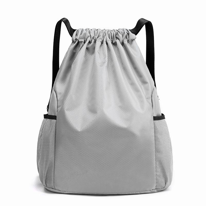 Custom bundle pocket backpack men and women 2020 new simple travel backpack large -capacity drawstring fitness sports bag