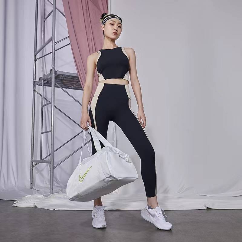 Nike cross -body bag men's and women's sports training fitness basketball bag travel large -capacity barrel bag couple shoulder baggage bag