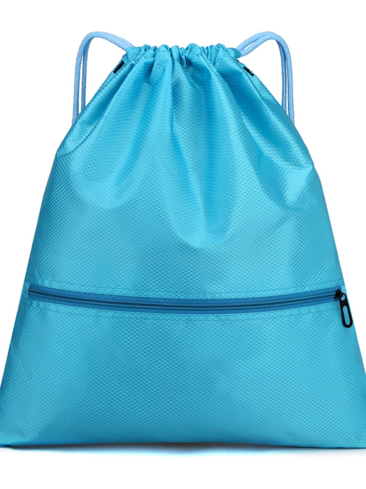 Custom bundle pocket drawing rope bare bag folding outdoor fitness backpack men's and women's sports mountaineering lightweight basketball bag